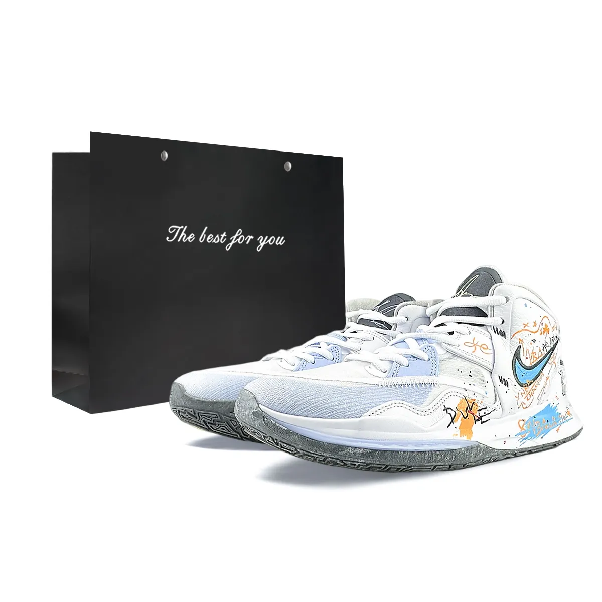 Nike Kyrie 8 Infinity Mid top Basketball Shoes Unisex Blue