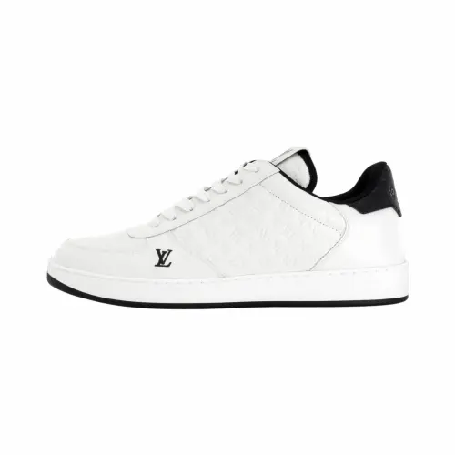 LOUIS VUITTON Rivoli Low top Skateboard Shoes Men's White Black