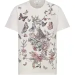 DIOR T Shirts Women's White Crew Neck Moderate Other