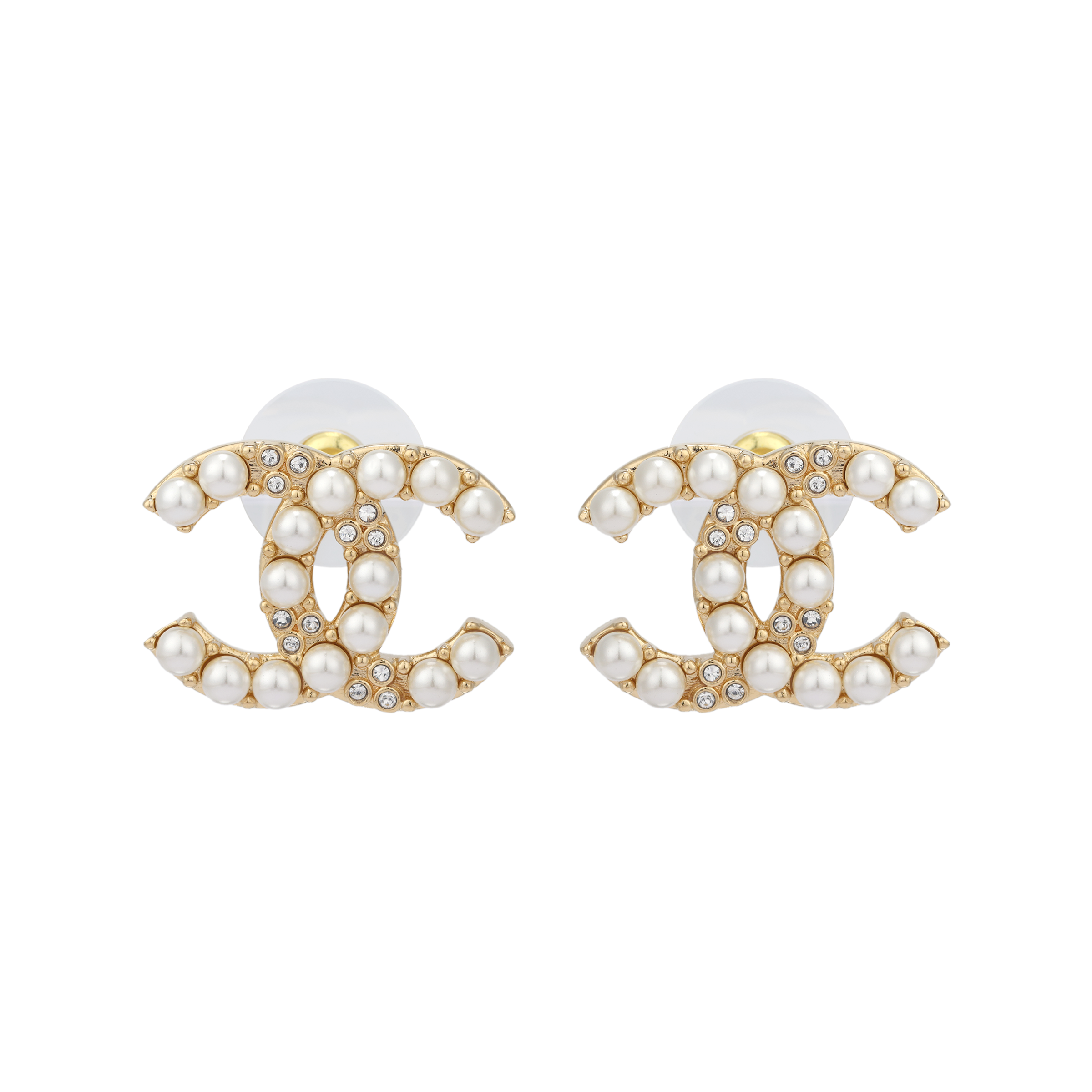 CHANEL Chanel, retro three dimensional golden earrings, women's style