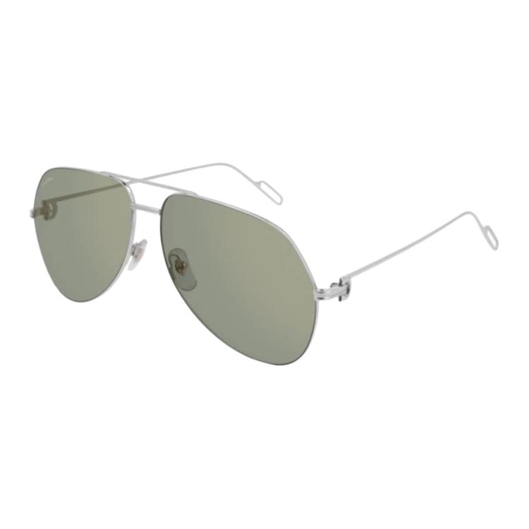 Очки Cartier Aviator (серебристые)
