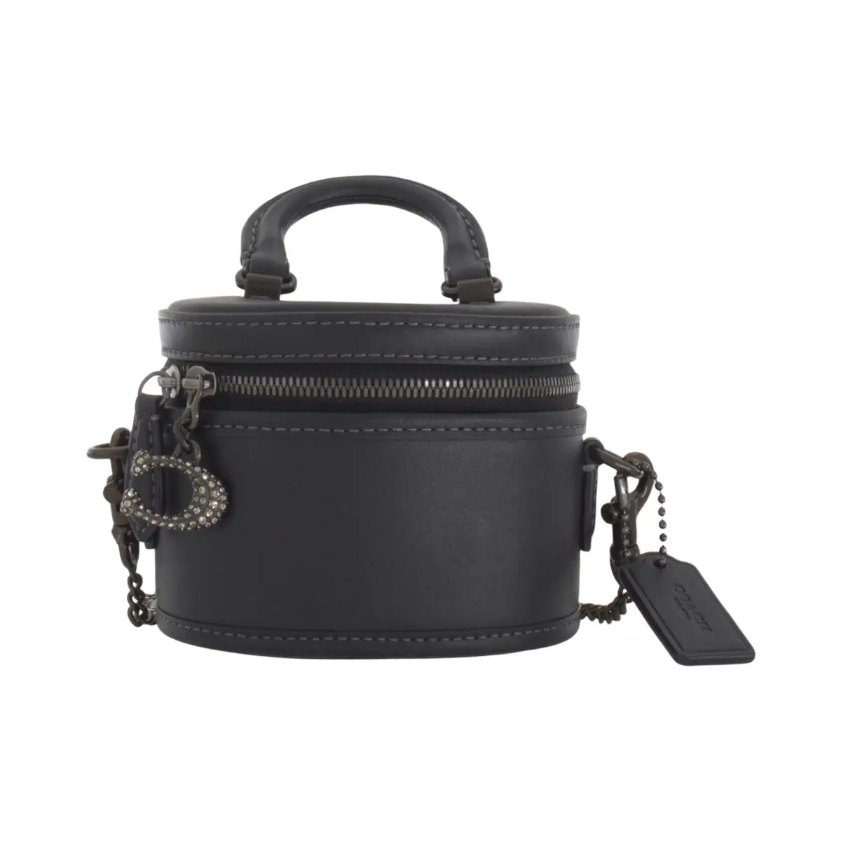 COACH Trail Cow Leather Handbag Mini Women's Black