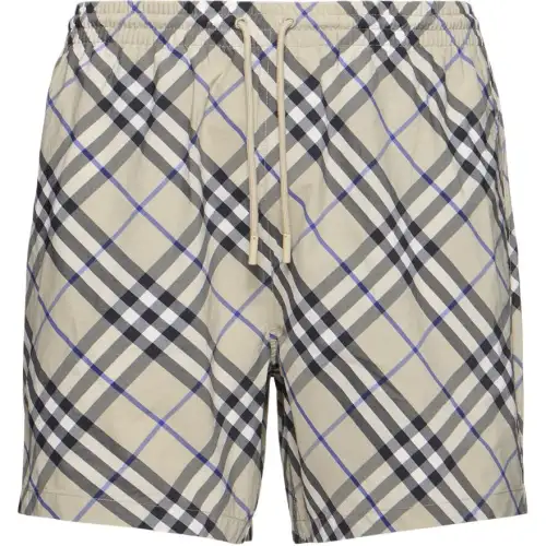 Burberry Beach Shorts Men's Gray