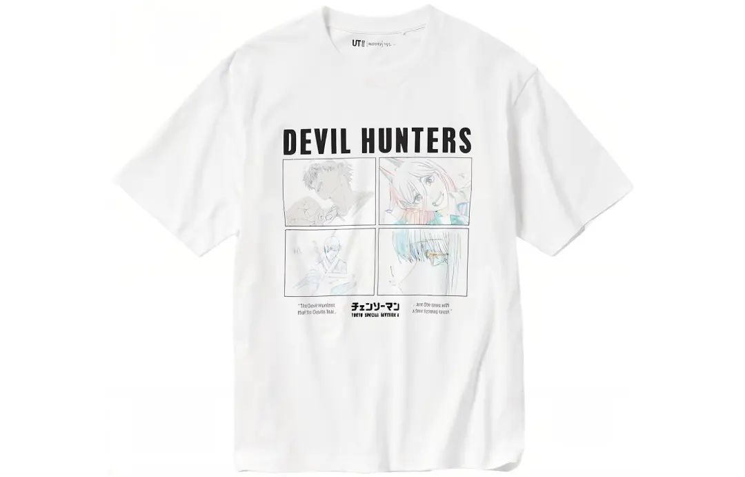 UNIQLO X T Shirts Unisex White Crew Neck Moderate Straight Fit