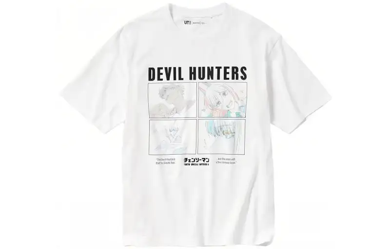 UNIQLO X T Shirts Unisex White Crew Neck Moderate Straight Fit