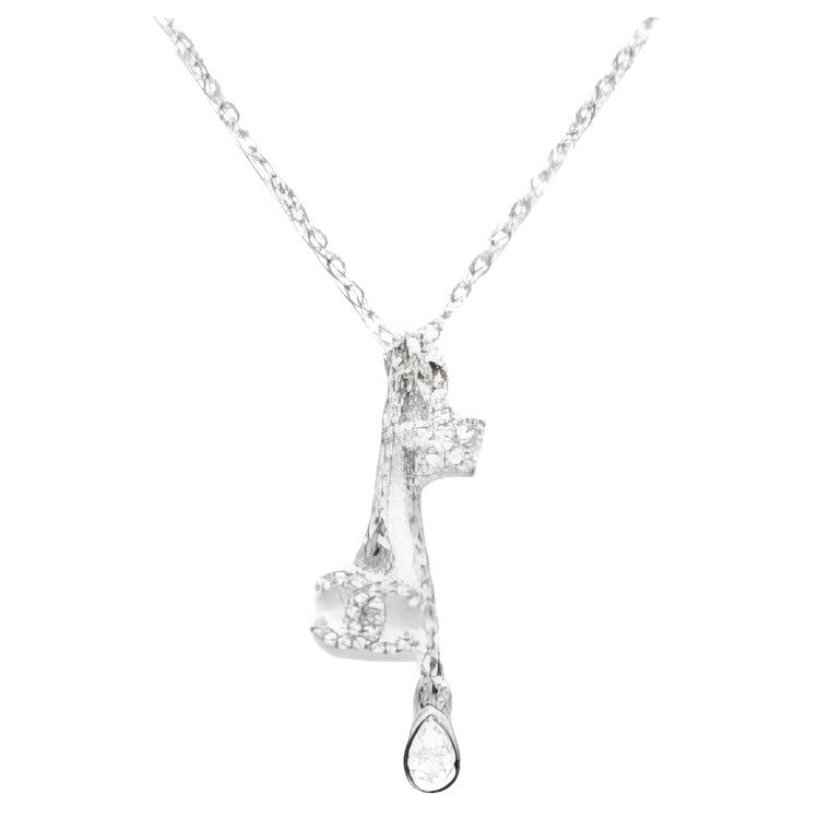 Женское колье Chanel (серебристое)