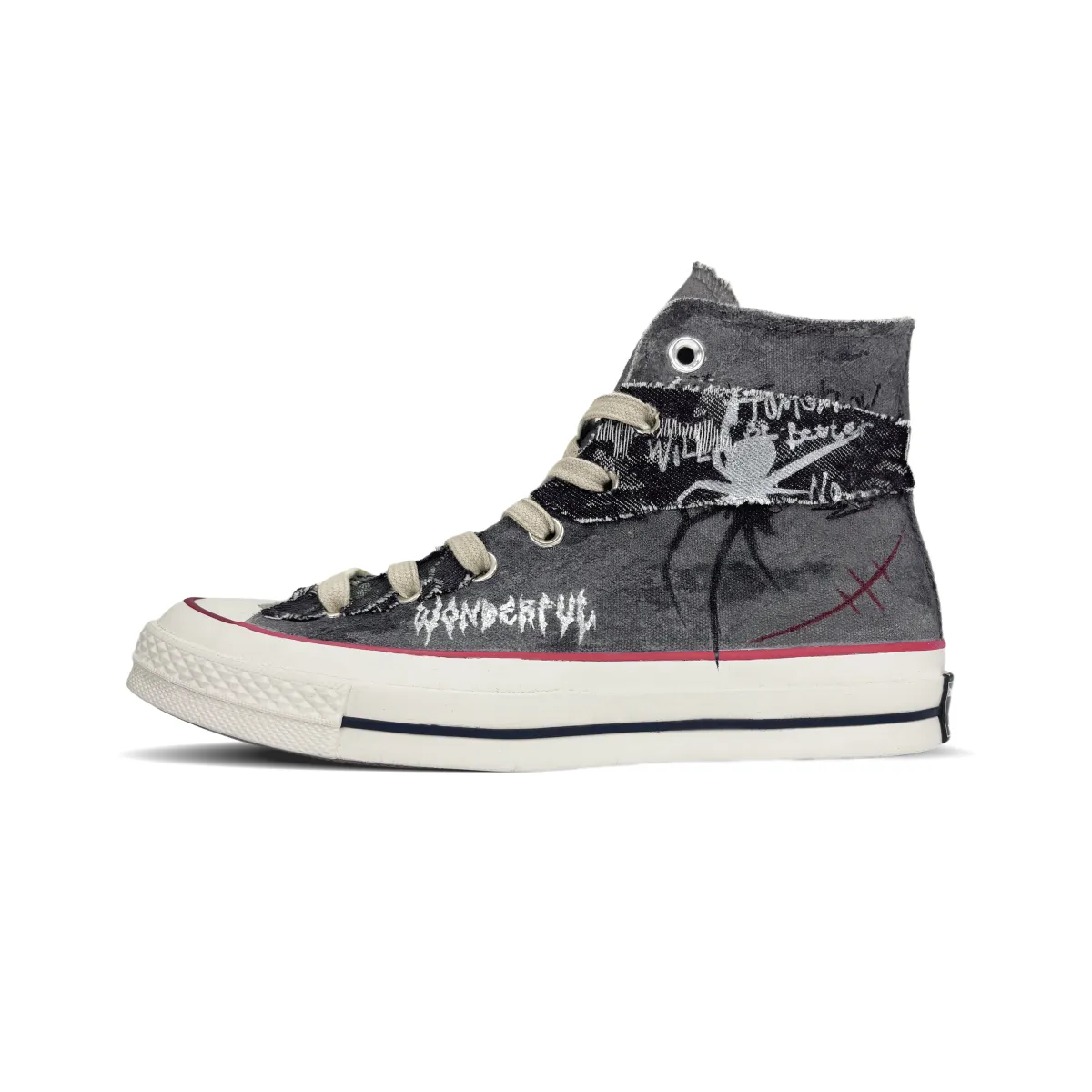 Converse Chuck 70 Abrasion Resistant High top Canvas Shoes Unisex Black White Red