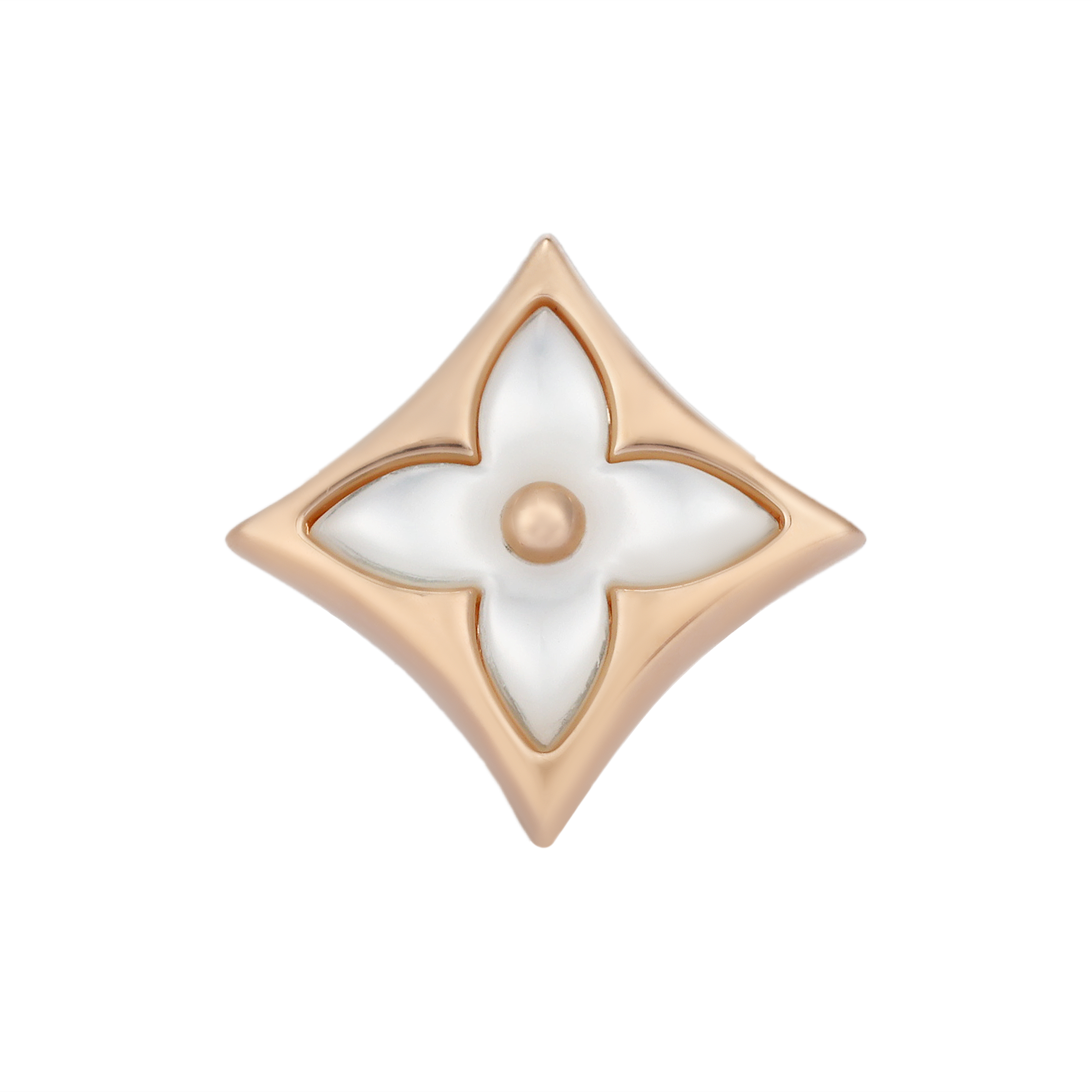 Louis Vuitton Color Blossom Bb Star Ear Stud Pink Gold and White Mother-of-Pearl - Per Unit