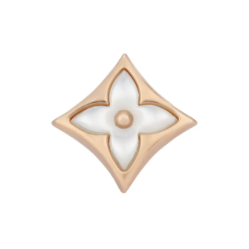 Louis Vuitton Color Blossom Bb Star Ear Stud Pink Gold and White Mother-of-Pearl - Per Unit