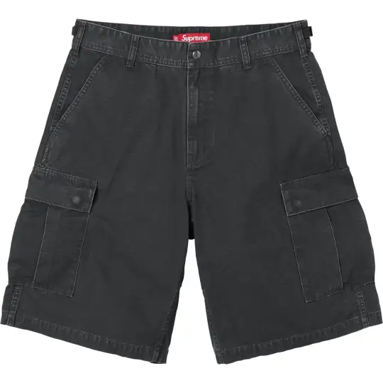 Supreme SS26 WEEK8 Cargo Short классические свободные шорты карго с карманами и прямыми карманами для мужчин и женщин.