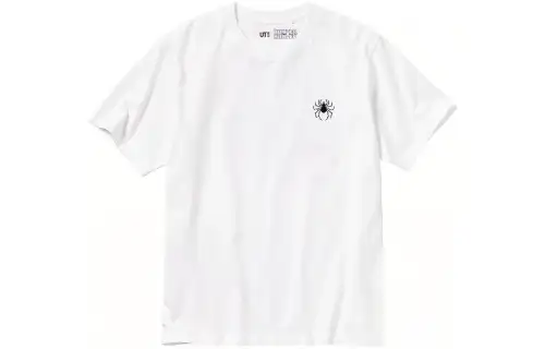 UNIQLO T Shirts Unisex White Crew Neck Moderate
