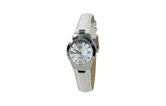 CASIO Quartz Movement Genuine Leather Strap Watch Women's Watch Blue Dial