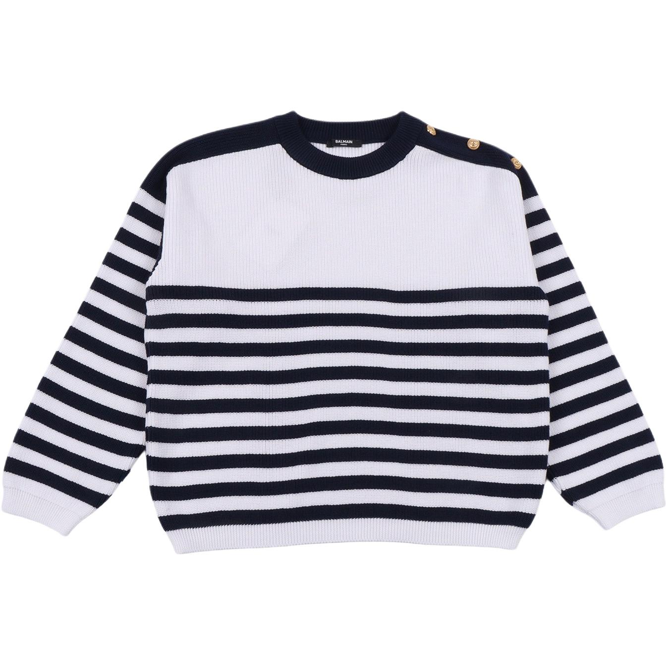Женская футболка BALMAIN (синий)