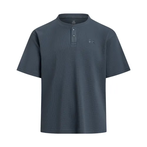 Under Armour WAFFLE HENLEY T Shirt Men's Downpour Gray 044