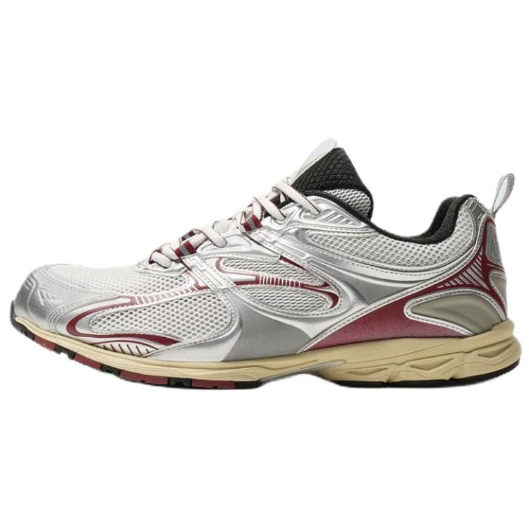 ZARA Pu Abrasion Resistant Low top Casual Running Shoes Men’s Silver
