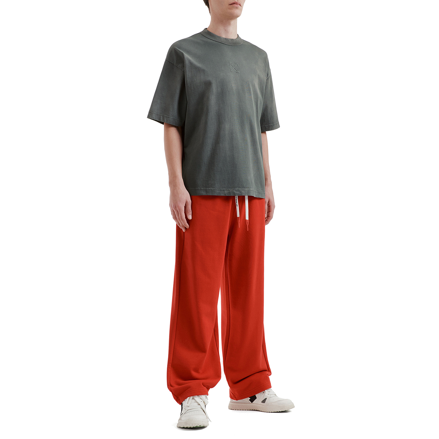 Футболка OFF-WHITE SS26 с вышивкой стрел (состаренная) — фото 11