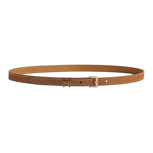 HERMES POP H Calfskin Leather Belts Women's Width 1.5cm