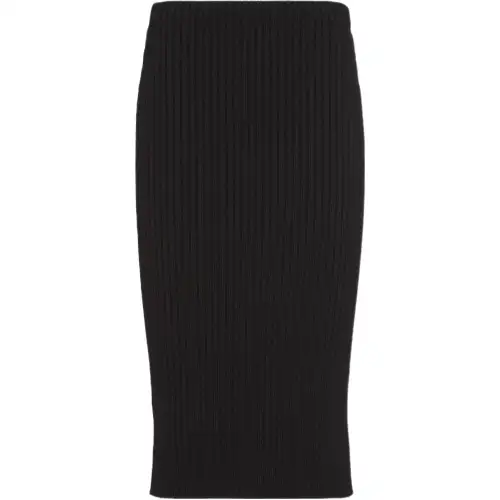 Prada ribbed-knit wool skirt