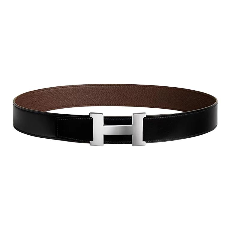 Мужской ремень Hermes Constance / 3.8cm (черно-коричневый) — фото 1