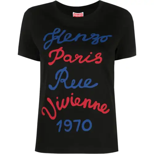 【Previous Season】slogan-print cotton T-shirt