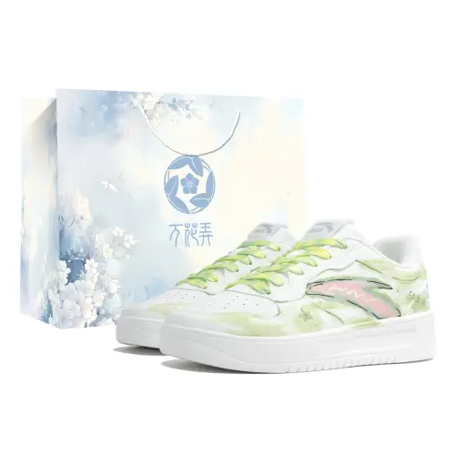 Anta Low top Skateboard Shoes Unisex White Green