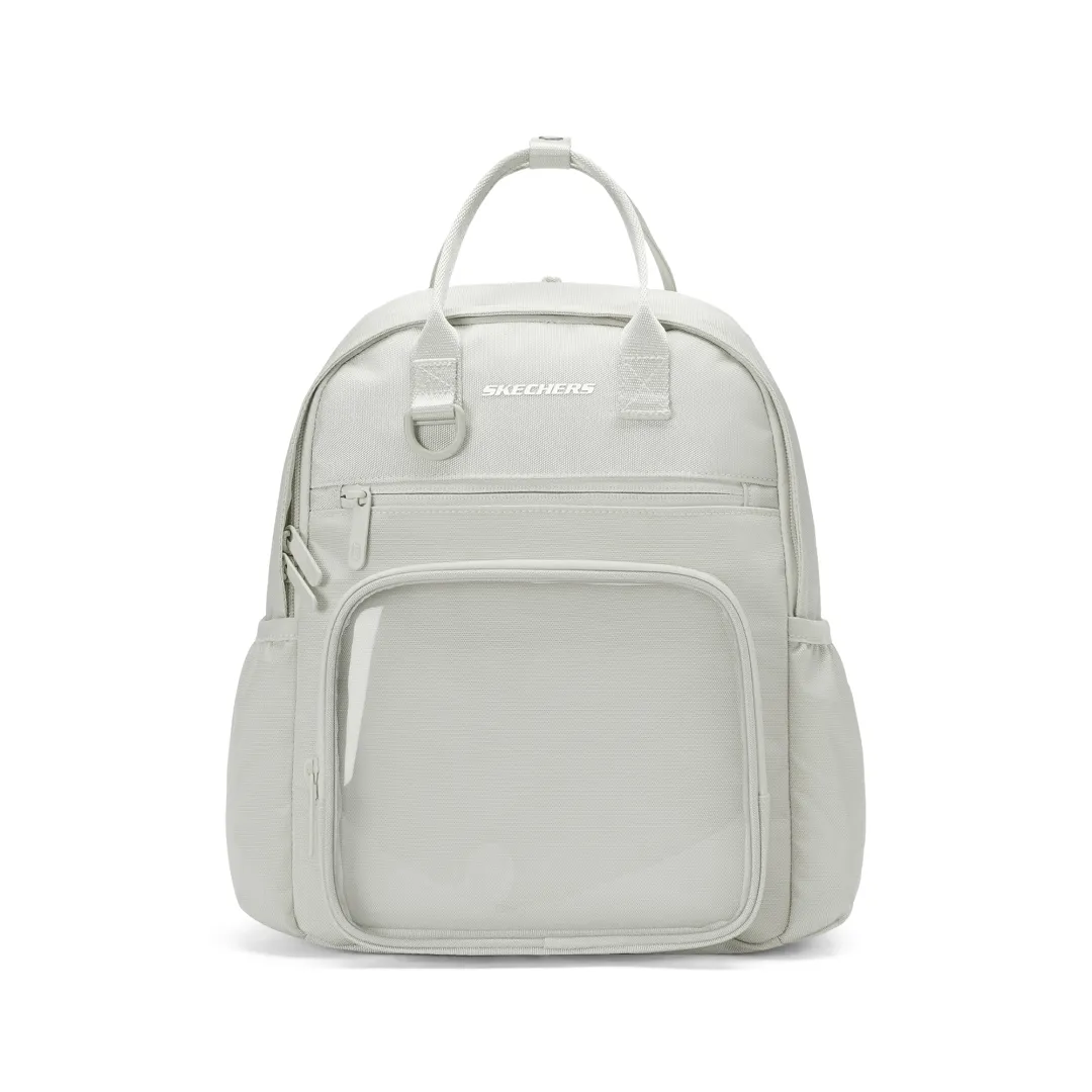 Skechers Comfortable Sports Collection Fabric Backpack Unisex Moon Gray