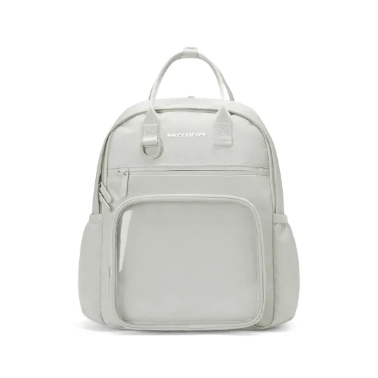 Skechers Comfortable Sports Collection Fabric Backpack Unisex Moon Gray
