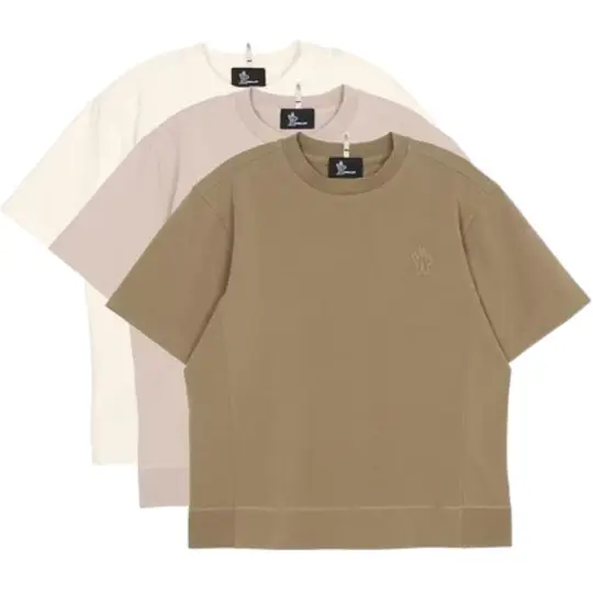 Moncler Grenoble Logo Круглый вырез с короткими рукавами и короткими рукавами SS26 Женская футболка из 3 комплектов