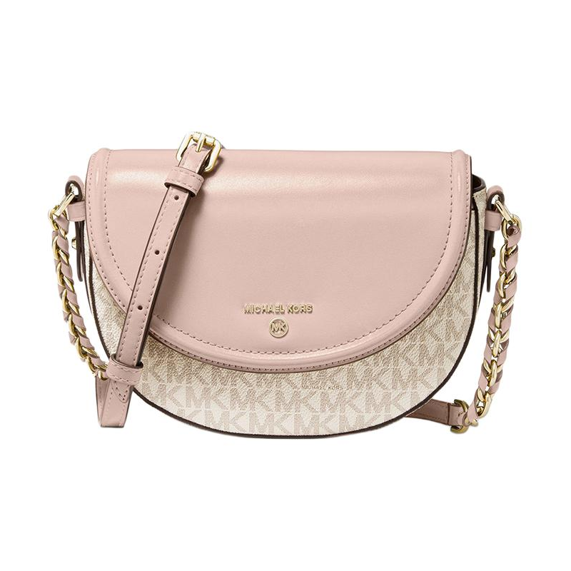 Женская сумка MICHAEL KORS Jet Set Charm (ванильно-белая с розовым)