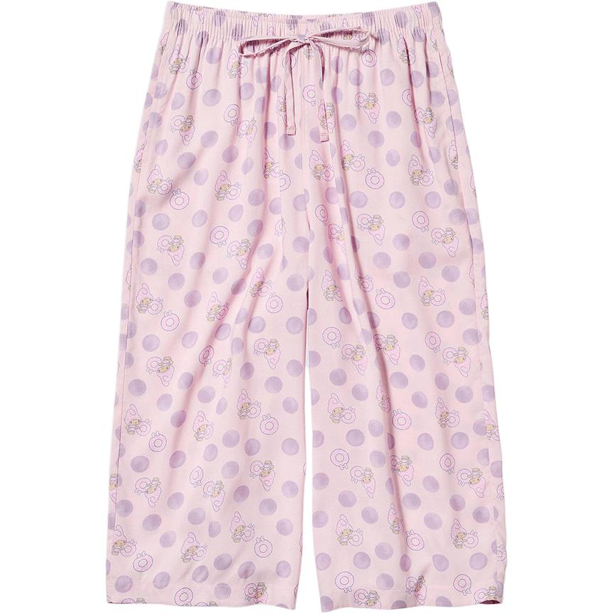 Женские брюки-кюлоты UNIQLO × Sanrio/ SS26 UT RELACO (розовые)