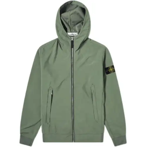 STONE ISLAND Jackets & Coats Men's Army Green