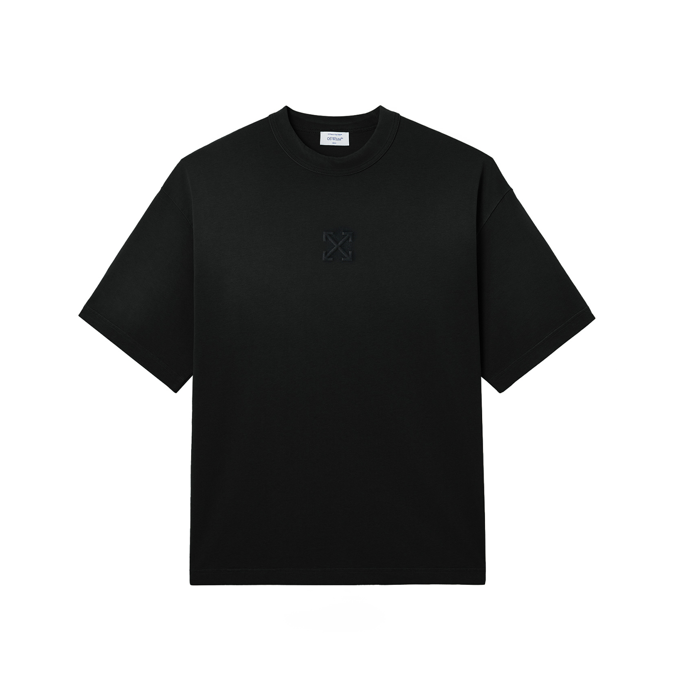 Футболка OFF-WHITE SS26 с вышивкой стрел (состаренная)