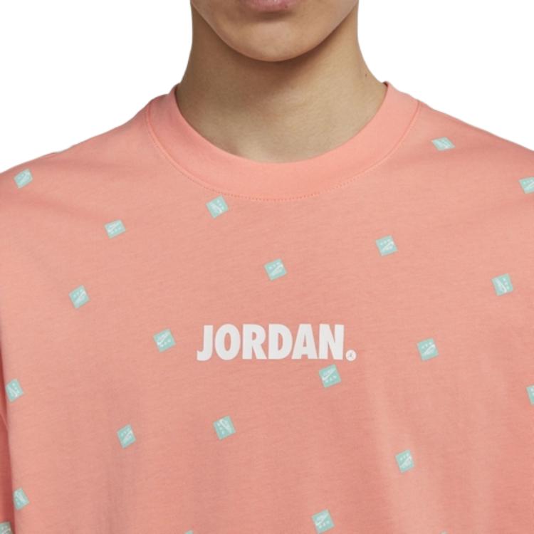 Мужская футболка Jordan Logo (розовая) — фото 3