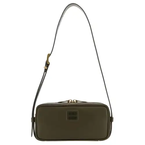 MIU MIU Nappa Leather Crossbody Bag, Shoulder Bag Women's Green