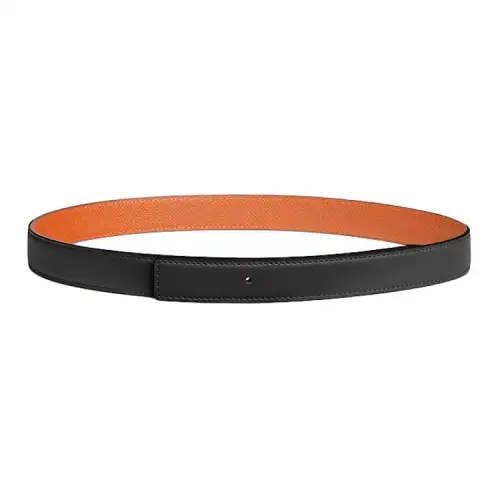 HERMES Cow Leather Belts Women's Width 2.4cm