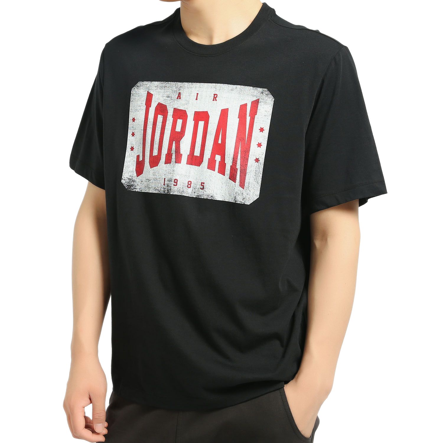 Мужская футболка Jordan Brandmark (черная) — фото 4