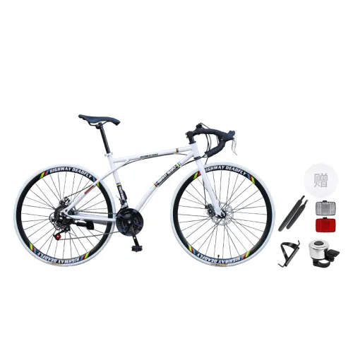 ICOLOUR Racing car with brake system, ultra light steering wheel, road travel modified road bike disc brake for adults, 26 inch, for teenagers, for students