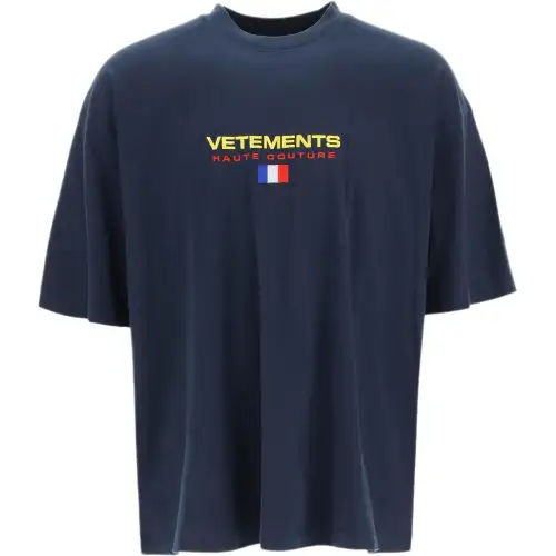 Vetements T Shirt Men's Dark Blue
