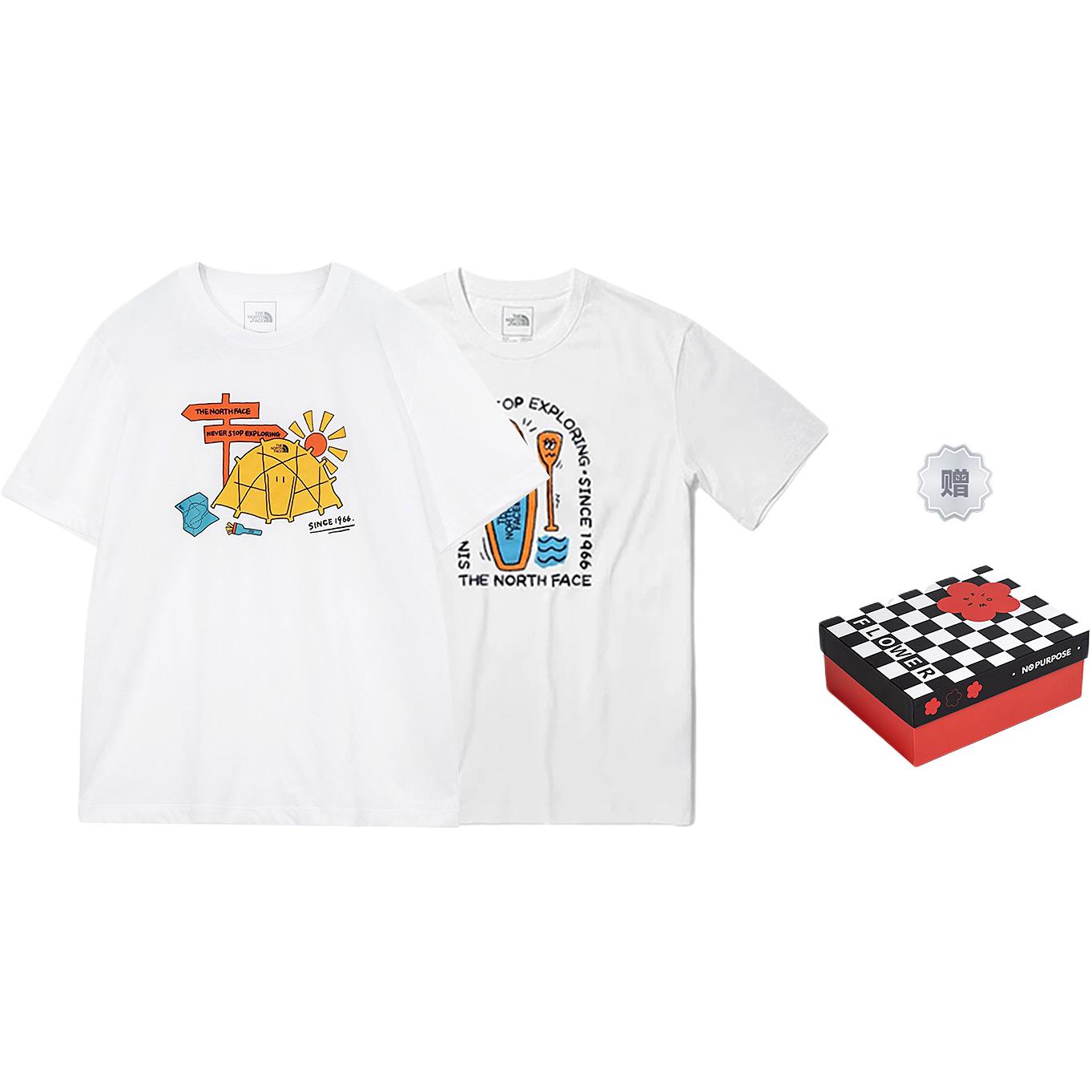 THE NORTH FACE Summer Outdoor Exploration SS23 Quick Dry T Shirts Men's White