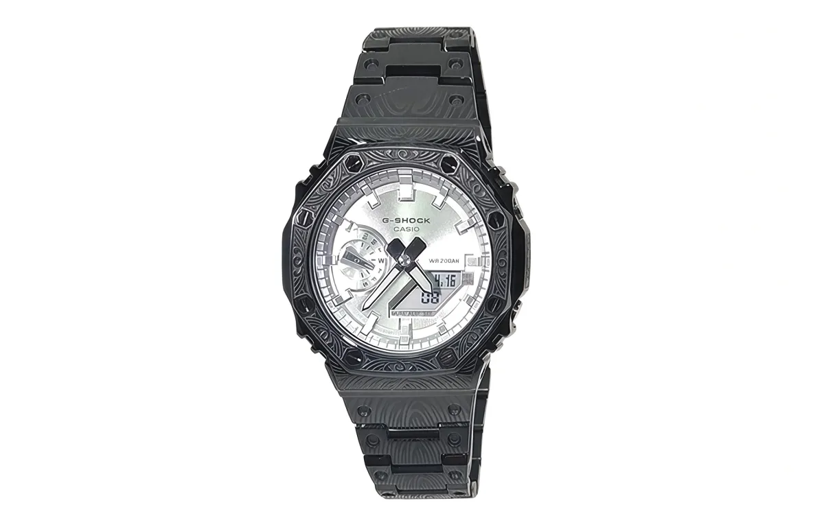 CASIO Custom Collection GA2100 Collection Quartz Movement Stainless Steel Strap Watch Men's Watches