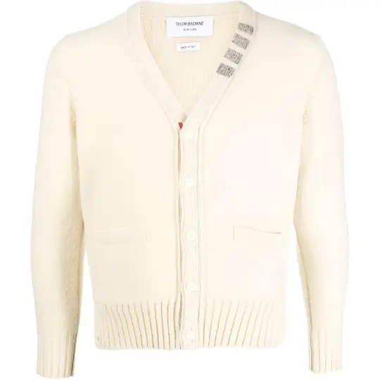 THOM BROWNE· Sweater Men's Ecru