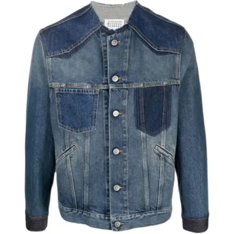 Maison Margiela Denim Jackets Men's Denim Blue Moderate Straight Fit