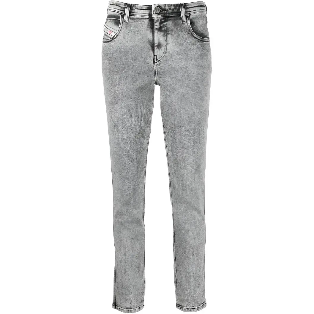 DIESEL Jeans Women's Limestone White Moderate Straight Fit Pants