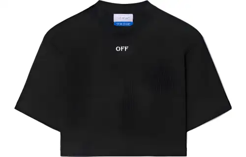 OFF-WHITE Off-Stamp cropped T-shirt