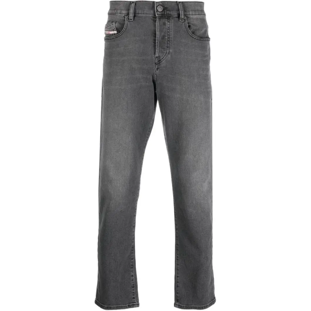 DIESEL Jeans Men's Gray Moderate Straight Fit Pants
