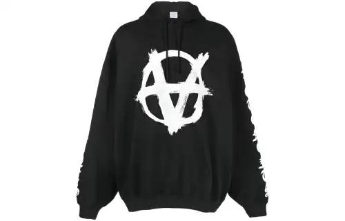 Vetements Double Anarchy Popover Hoodie
