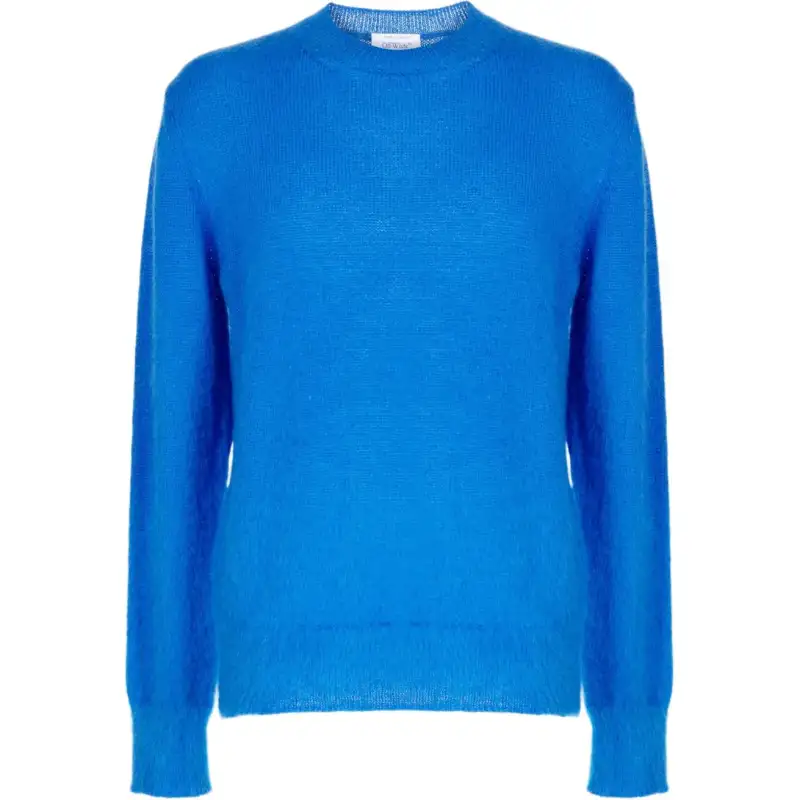 OFF-WHITE Arrows-intarsia crew-neck jumper
