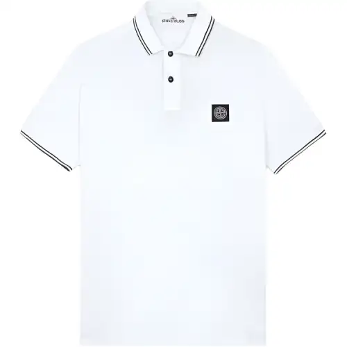 Stone Island tipped-collar polo shirt