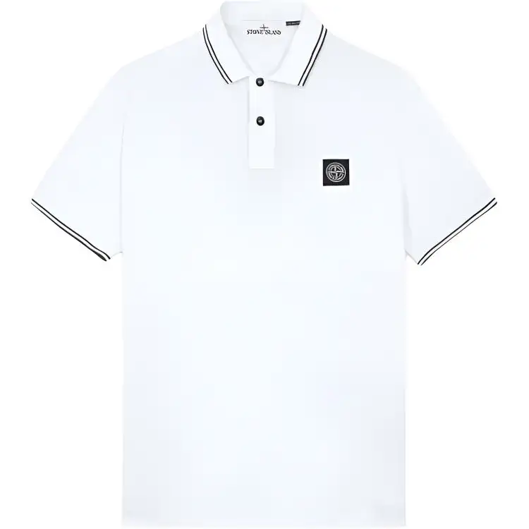 Stone Island tipped-collar polo shirt