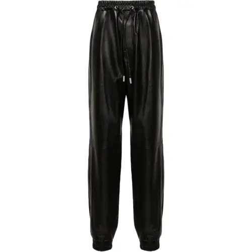 OFF WHITE Leather Track Pants